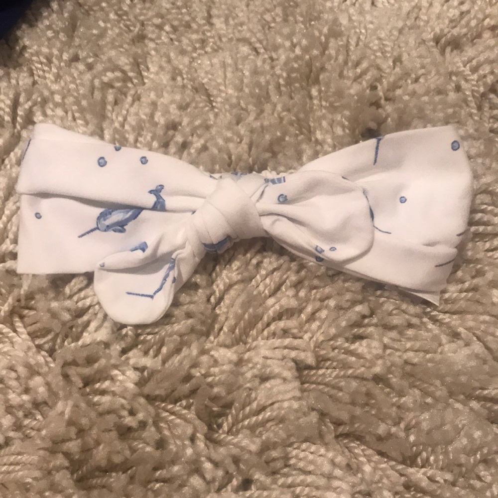 Brand new white and blue stingray headband